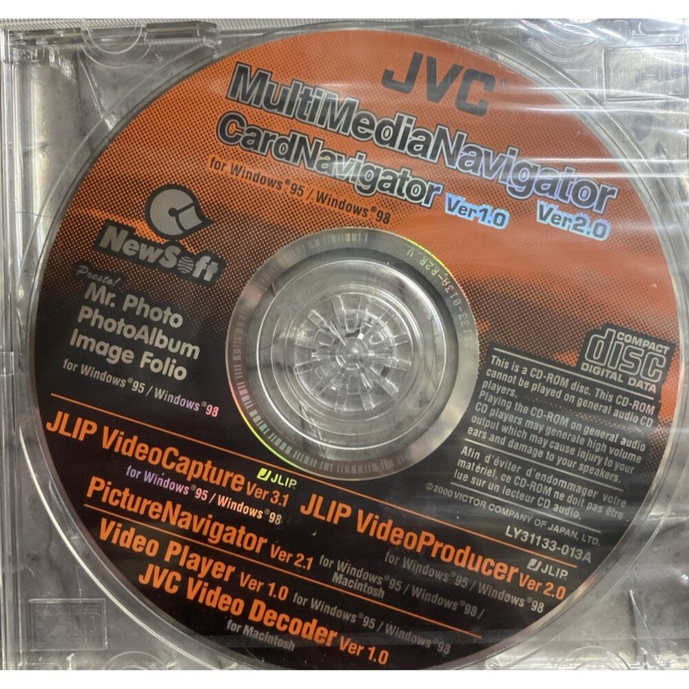 JVC Multi Media Navigator Ver 2.0 For Windows 95/98 CardNavigator Ver 1.0 &More